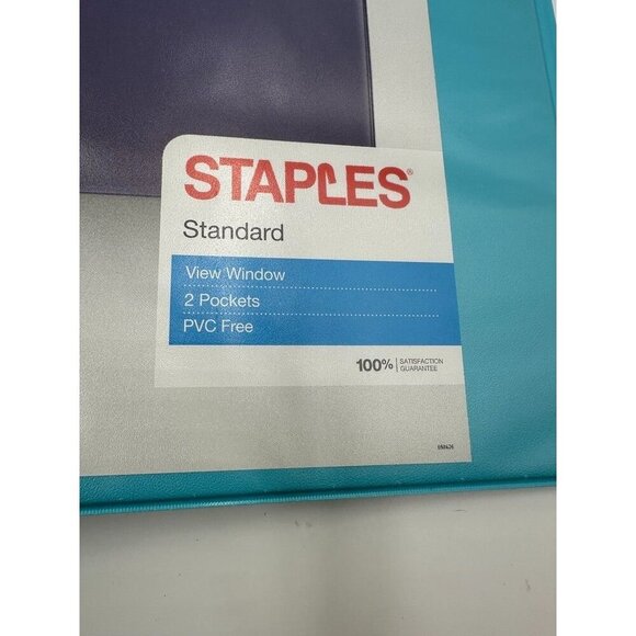 (2) Heavy Duty Staples and Avery 3 Ring Binders 1 1/2 " and 2" Blue and White - Picture 3 of 15
